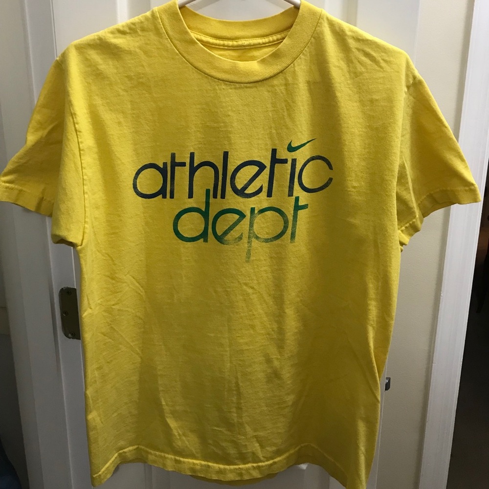 Nike Athletic Dept Casual Yellow T-shirt